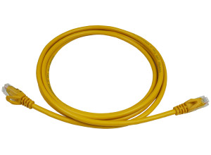PowerMAX Yellow Cat.6 U/UTP T568B Patch Cord (PVC) - with Divider